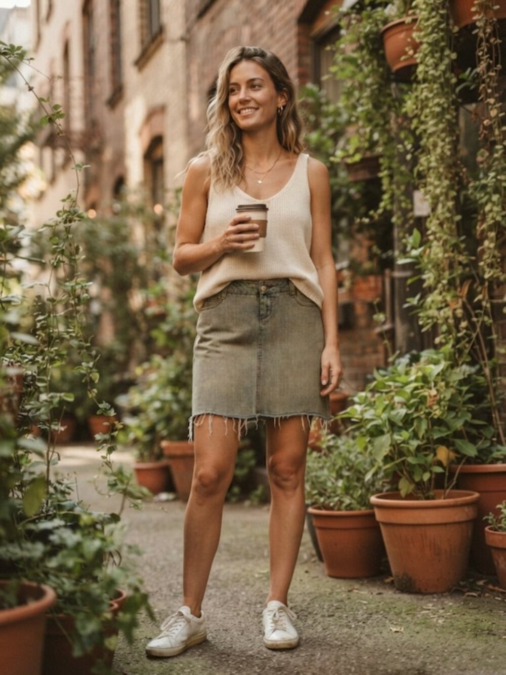Thalia Sodi Denim Skirt Mini Raw Hem Blue 5/6